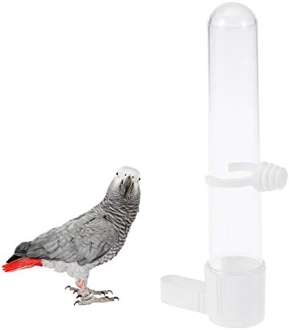 מתקן מים לכלוב ציפורים 65 מ ל האכלת תוכי כוס, מזין ציפורים תיבת מזון תוכי צעצוע אספקת ציפורים לתוכי