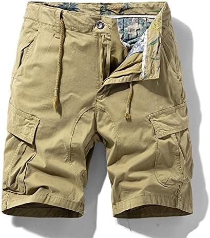 מכנסיים קצרים לגברים של ymosrh מכנסיים מזדמנים של קיץ קפריס רופפים מכנסי ספורט נושמים ישרים