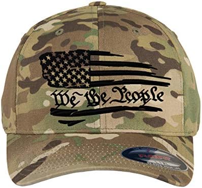 Flexfit 2A 1791 ואנחנו האנשים - הגן על כובע התיקון השני - כובע Flexfit רקום בהתאמה אישית