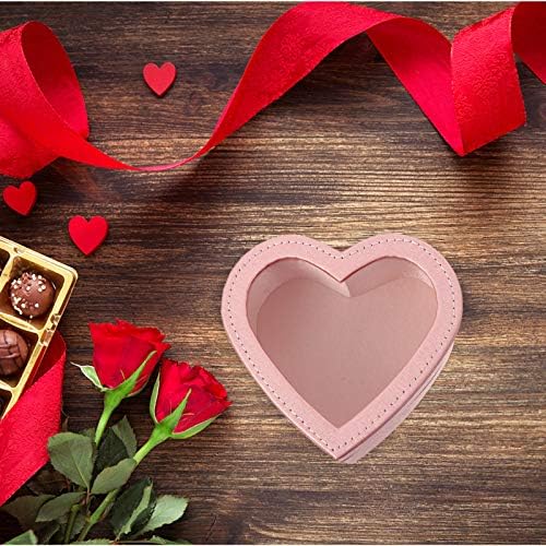 קופסאות מתנה של תכשיטים של Valentine Froty's Flore Coxerent Coxe צורת לב פרח עטיפת קופסת מתנה קופסת ולנטיין מעדיפה