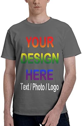 חולצות בהתאמה אישית לגברים נשים בהתאמה אישית חולצת טי יוניסקס הוסף טקסט משלך לצילום צבעי אופנה