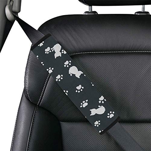 חתולים דפוס הדפסת כפה עקבות חמוד חגורת בטיחות כרית רכב רכב בטיחות כיסוי כרית חגורה