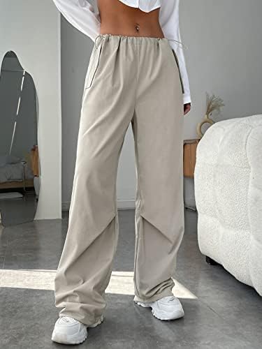 מכנסי נשים של איוקה משרטטים מכנסי רגל רחבים של מכנסי נשים