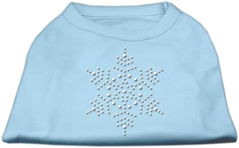 חולצת ריינסטון של שלג פתית שלג כחול תינוק xxl