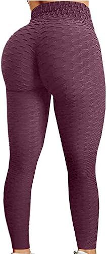 חותלות חלקות לנשים בקרת בטן ישבת הרמת מכנסי יוגה מותניים גבוהים עבור גרבי כושר ספורט מזדמנים לנשים