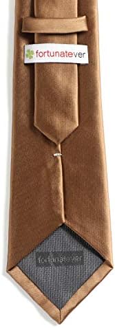 מזל גברים מוצק סאטן גברים עניבה עם ממחטה, בעבודת יד עניבות לגברים עם אריזת מתנה