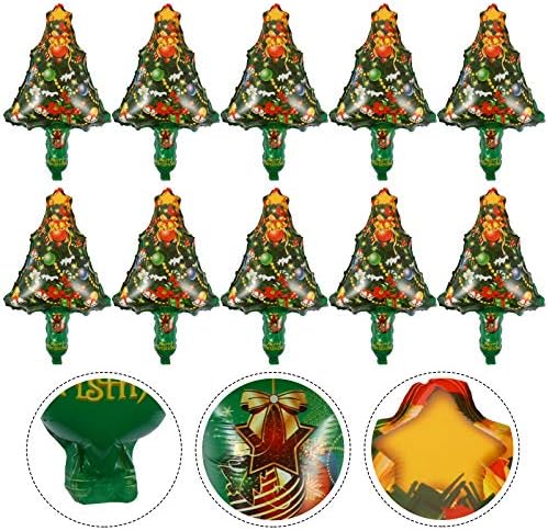10 יחידות חג המולד כף יד מתנפח מקלות אלומיניום רדיד חג המולד עץ בלוני המפלגה לטובת