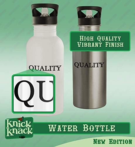 מתנות Knick Knack nasality - בקבוק מים מפלדת אל חלד 20oz, כסף