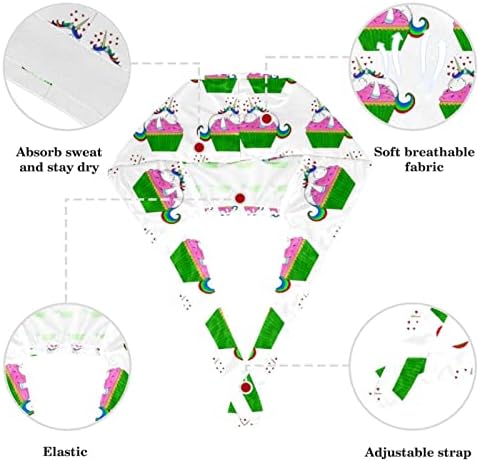 הדפסת הסוואה כובע עבודה כובע קרצוף מתכוונן עם כפתורים ושיער קשת מצמצם לאחות ורופא