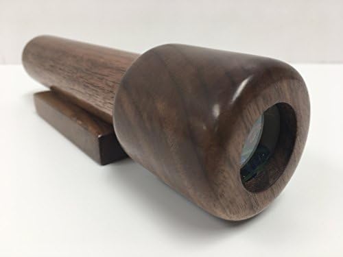 N ו- J Kaliedoscope עץ אגוז שחור מוצק, חבית 7/4 אינץ ', תא מפנה חרוזי זכוכית. בעבודת יד ב- U S A!