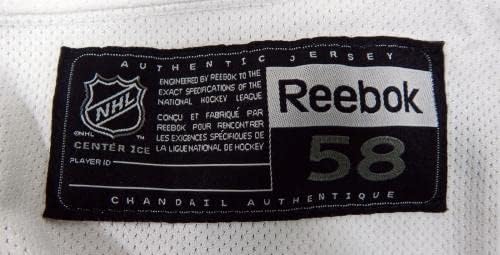 משחק ריינג'רס בניו יורק השתמש בתרגול לבן ג'רזי ריבוק 58 DP32414 - משחק משומש גופיות NHL