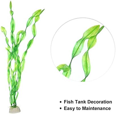אקווריום צמחים ערכת, דגי טנק צמחים מזויף צבעוני מלאכותי דגי טנק דקור צמחים אקווריום קישוטי סט קטן כדי גדול