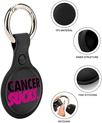 סרטן מבאס מגן מקרה תואם עבור איירטאג עם מפתח טבעת אנטי איבד איתור מחזיק מתנה עבור ארנק מטען צווארון