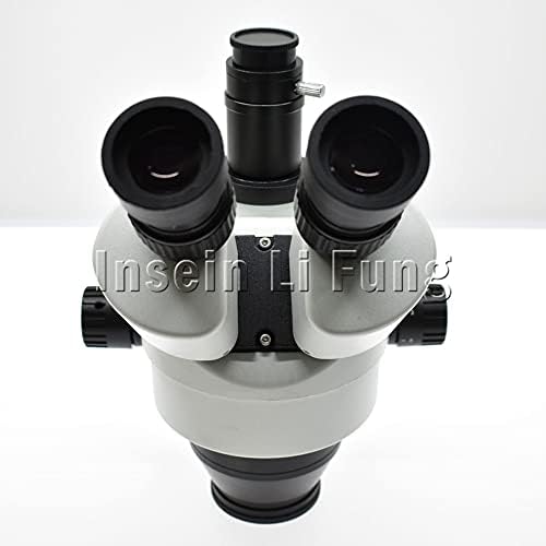 זום רציף משקפת 7-45 ראש מיקרוסקופ סטריאו טרינוקולרי סימול - מוקד מיקרוסקופ תעשייתי 10-20 מ מ