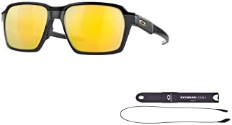 משקפי שמש של Oakley Parlay OO4143 לגברים + רצועת אביזר חבילה + צרור עם מעצב IWEAR ערכת טיפול חינם