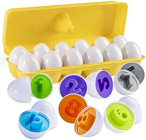 למצוא ולהתאים מספר התאמת פסחא ביצים עם צהוב ביצים מחזיק - גזע צעצועים חינוכיים פסחא ביצי צעצוע לילדים