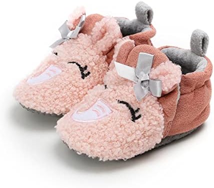 תינוקות תינוקות מידה 2 נעליים נעליים מצוירות לתינוקות בתוספת מגפי עירום חמים קטיפה אופנה לא להחליק נעלי פעוט