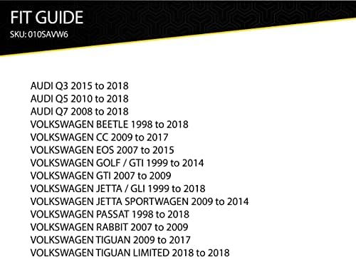 Scosche Select 2008 עד 2018 אאודי & 1998 עד 2018 רכבי פולקסווגן 5.25 - 6.5 מתאמי רמקולים SAVW6