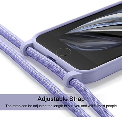 Xiusiteli תואם לאייפון SE3 iPhone8 iPhone7 iphonese2 עם רצועת שרוך שרוך מתכווננת רצועת שרוך אנטי-צינורות
