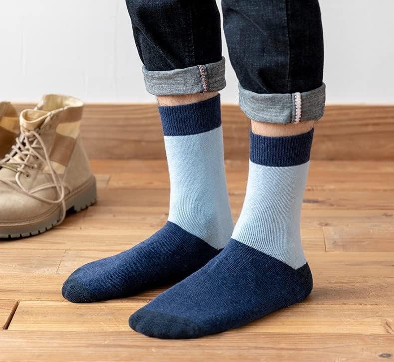 XWWDP 5 זוגות/הרבה גרבי כותנה לגברים שומרים על גרביים רכות רצפה חמות גרביים חורפי תרמי גרביים