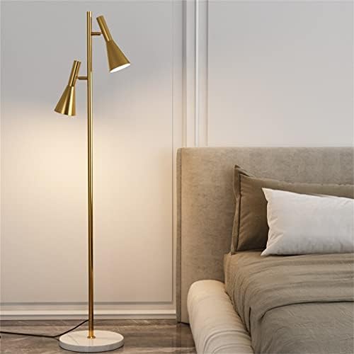 PQKDY מתכווננת מנורת רצפת LED ביתית בית חדר שינה בחדר שיש לבסיס שיש (צבע: B, גודל