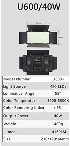 ZLXDP LED סטודיו סטודיו אור למשחק תאורת וידאו חי הקלטת ניידת מנורת לוח צילום עם סוללת חצובה