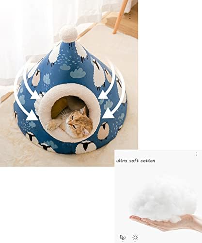 עצמי התחממות חתול מיטה-חמוד מפנק חתול בית מערת אוהל-מחצלת כרית מיטת בית 3 עבור כלב חתול מחמד בית