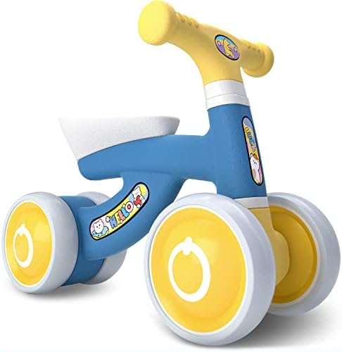 אופני איזון לפעוטות בלוצ ' ידו - אופני איזון לתינוקות בני 1 + שנה עם 4 גלגלים שקטים של אווה, צעצועי תינוק