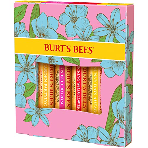 דבורים של ברט אמהות יום שפתון מתנות לאמא, טיפול שפתיים עבור כל היום הידרציה, בפריחה מלאה סט-שעוות דבורים,