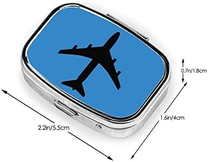 מטוס סילון נוסע מטוס כמו 747 או איירבוס כיכר מיני גלולת תיבת מתכת רפואה ארגונית נסיעות ידידותי נייד גלולת מקרה