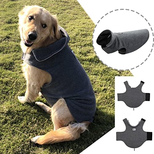 סוודר כלבים בינוני הונפרד עם טבעת רצועה שני בגדים דו צדדיים מחמד סתיו אפוד סתי