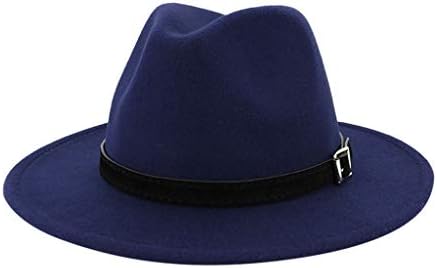 כובעי חורף, רטרו וינטג 'כובע פנמה אופנה שופע כובע פדורה לנשים, כובעי פדורה אלגנטיים אלגנטיים רחבים