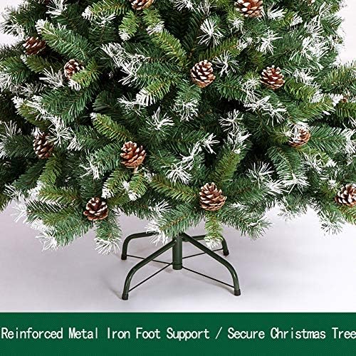 עץ חג המולד המלאכותי של DLPY 5ft פרימיום, עם חרוט אורן אשוח רגלי מתכת מוצקה רגליים מוצקות ידידותיות לסביבה