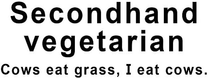 צמחוני יד שנייה אני אוכל פרות דשא מצחיקות 6 מדבקות מכוניות מדבקות ויניל