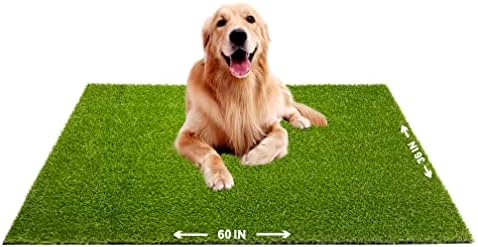 מחצלת דשא מלאכותי של ביבטון לכלבים 36 על 60 אינץ', רפידות פיפי לכלבים חיצוניות. מזויף דשא עבור כלב