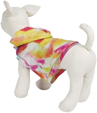 יפה DG. קפוצ'ון חיות מחמד בגדי כלב נושם בגדי כלב בצבע צבעי כלב סווטשירט עם ברדס טהור תלבושת כותנה טהורה