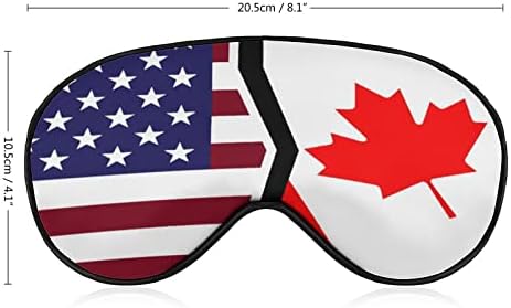 מסכת שינה אמריקאית וקנדית מסכת עיניים ניידת רכה עם עיניים עם רצועה מתכווננת לגברים נשים
