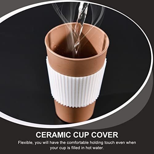 קבילוק לשימוש חוזר קפה כוס קפה שרוולים לשימוש חוזר קפה כוס נסיעות כוס 9 יחידות חום עמיד