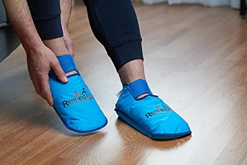 טיפול חם וקור 2 נעלי בית לחבלי כפות רגליים נפוחות וכואבות- הכאבים על הכאבים של ג'ל נעלי כף רגליים