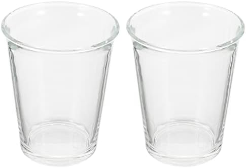 Upkoch כוסות צלולות כוסות צלולות ספל קפה צליר 3 יחידות זכוכית צלולה קפה קפה כוס כוס זכוכית כפול קיר קפה