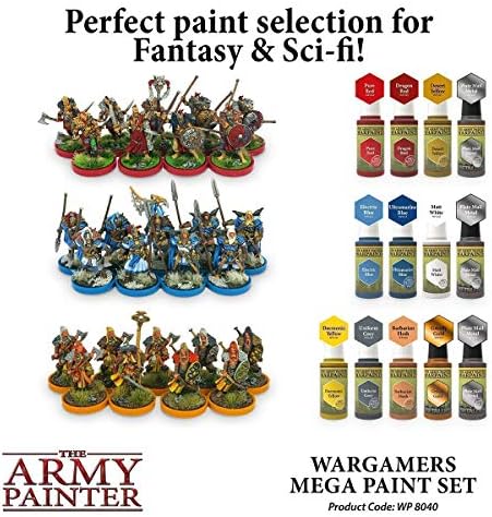הצבא צייר משחקי מלחמה מגה סט צבע צרור עם מבוכים ודרקונים מפלצות סט צבע - ערכות ציור לציור מיניאטורי דגם עם