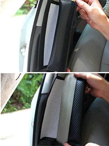 חגורת בטיחות של Sunyi 2PCS מכסה רפידות כתף לשברולט קמארו אימפלה קובלט, לוגו רקום מכונית שחורה