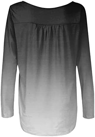 חולצות שרוול ארוך של PXLOCO לנשים חמודות חמודות טוניקה טוניקה מזדמנת בגודל גודל נוח נוחית סווטשירט בגדים