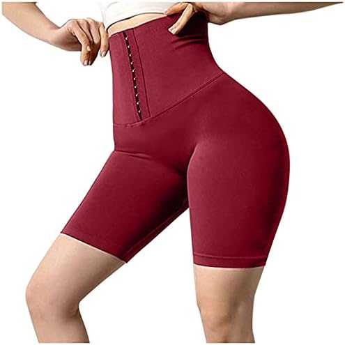 מכנסי עיצוב מזיעה של BBLULU מכנסיים קצרים לנשים מחוך אימון חליפת אימון המותניים מאמן המותניים ירידה