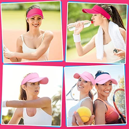 45 חבילה ספורט מגני שמש בתפזורת נשים מגני שמש כובעי מתכוונן קיץ גולף מגן כובעי הגנה לנשים גברים חיצוני גולף טניס