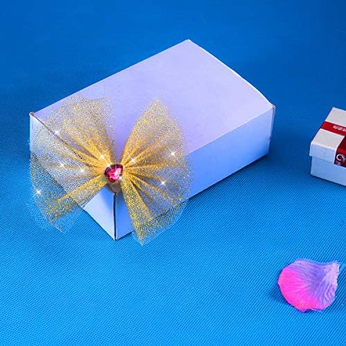 Senkary Glitter Tulle Roll גלגל נוצץ טול רגל בד טול סליל לקישוט חתונה עטיפת מתנה, 6 אינץ 'על 25 יארד