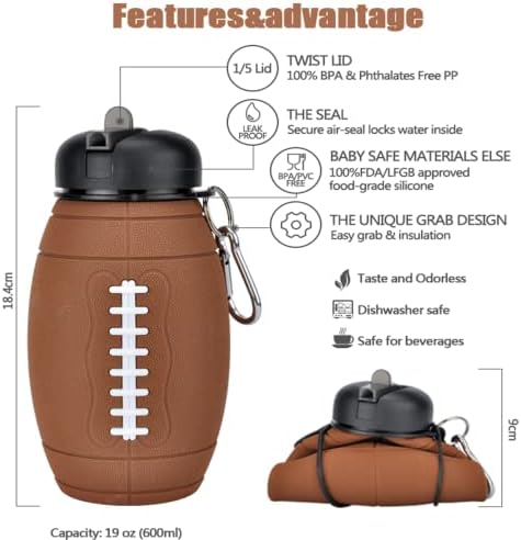 בקבוק מי ספורט מתקפל, וומפר, בקבוק מים סיליקון נטול BPA, בקבוק מים סיליקון נטול BPA. בקבוק
