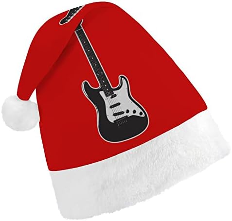 מגניב בס גיטרה חג המולד כובע סנטה כובעי חג המולד עץ קישוטי חג דקור מתנות למבוגרים נשים משפחת גברים