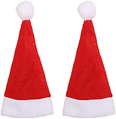 זמן הקרוב כובע מיני קישוט קלאוס סוכריות סנטה קטן מסיבת חג המולד סוכרייה על מקל כובע בית תפאורה