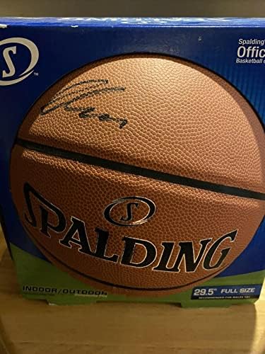 Luka Doncic Dallas Mavericks חתום על חתימה על NBA Ball DNA - כדורסלן עם חתימה